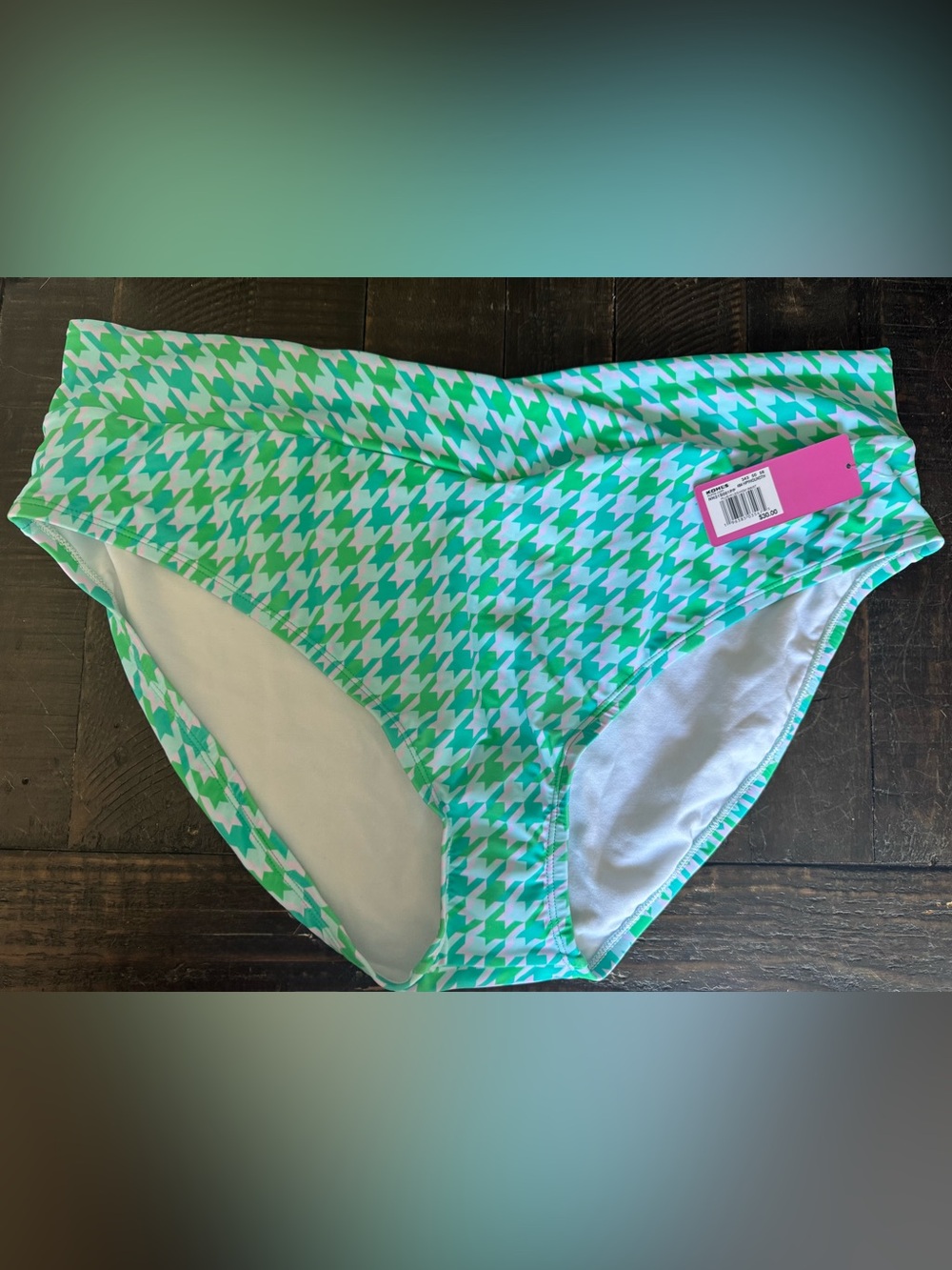 NWT Plus Size Swim Bikini Bottom Front Cross over by Ninety Nine